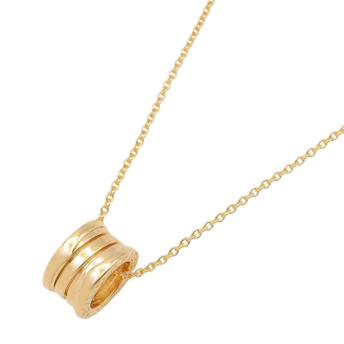 BVLGARI B-ZERO1 NECKLACE PENDANT 18KYG YELLOW GOLD: BVLGARI B-zero1 Necklace Pendant 18KYG Yellow Gold Brand: BVLGARI Type: Necklace Material: K18 (Yellow Gold) Color: Yellow Gold Size: Size Neck rotation?40cm(15.7") Motif W?8.6mm x H?14.4mm(0.3" x