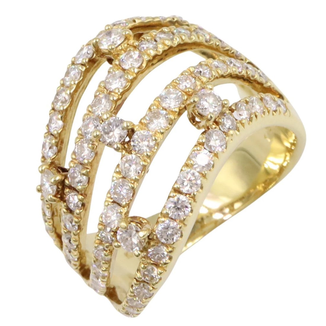 JEWELRY DIAMOND RING 18KYG YELLOW GOLD (1 of 5)