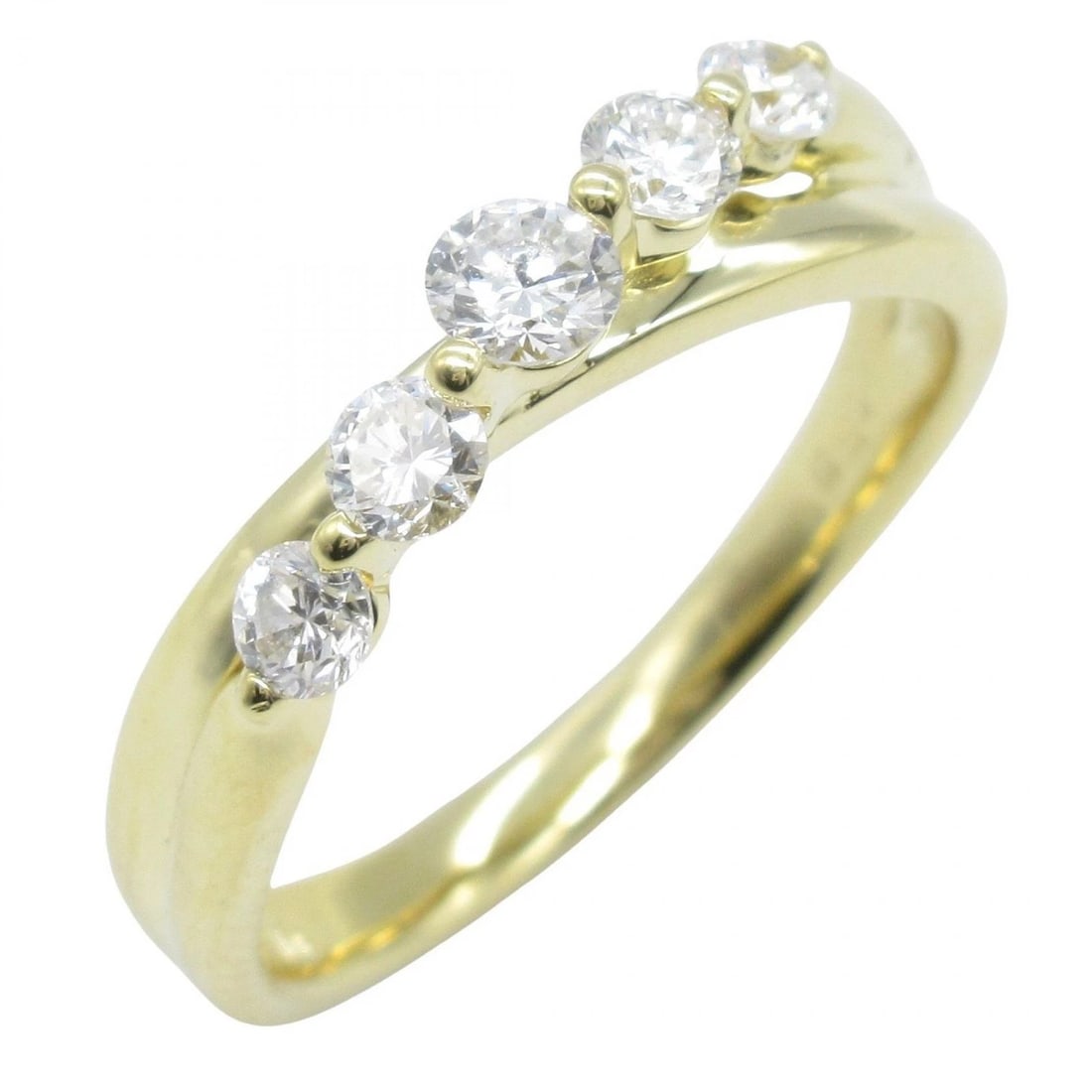 JEWELRY DIAMOND RING 18K YELLOW GOLD: JEWELRY Diamond Ring 18K Yellow Gold Brand: JEWELRY Type: Ring Material: K18 (Yellow Gold) Main Stone/Creation Natural Color: Yellow Gold Size: 6 US Accessories: None Accessories Notice: When