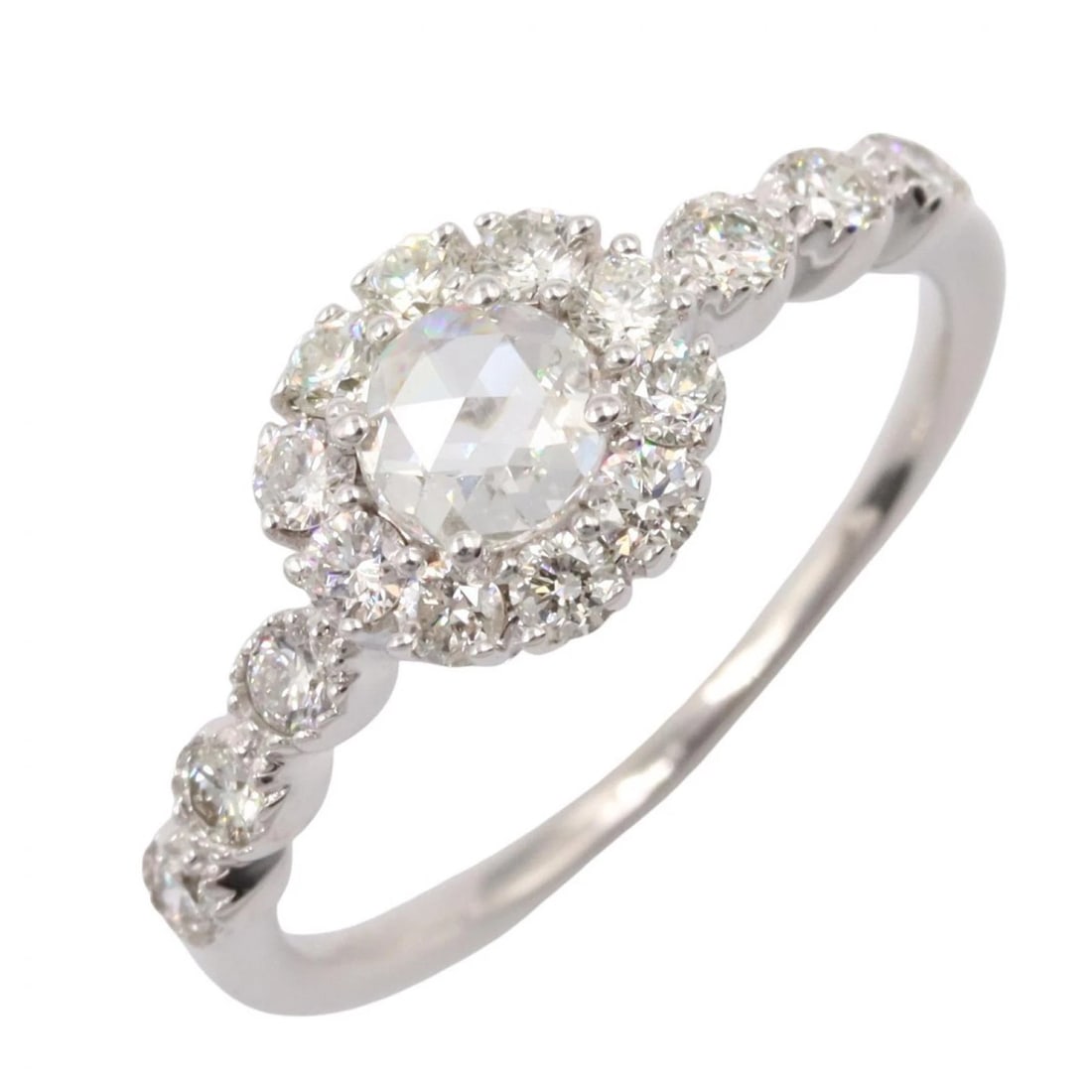 JEWELRY DIAMOND RING 18K WHITE GOLD (1 of 3)