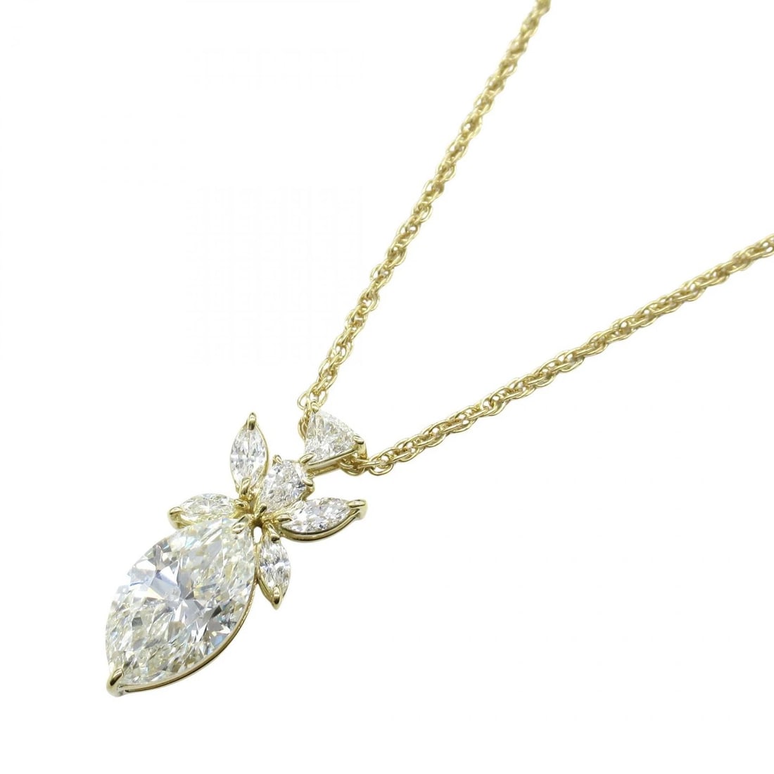 JEWELRY DIAMOND NECKLACE PENDANT 18KYG: JEWELRY Diamond Necklace Pendant 18KYG Brand: JEWELRY Type: Necklace Material: K18 (Yellow Gold) Main Stone/Creation Natural Color: Yellow Gold Size: Size Neck rotation?40cm(15.7") Motif