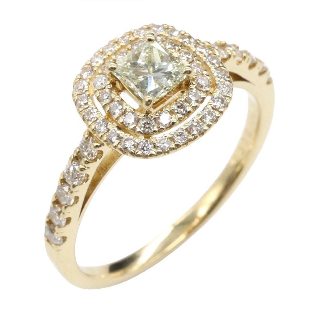 JEWELRY DIAMOND RING 18KYG: JEWELRY Diamond Ring 18KYG Brand: JEWELRY Type: Ring Material: K18 (Yellow Gold) Main Stone/Creation Natural Color: Yellow Gold Size: 6 US Accessories: None Accessories Notice: When purcha