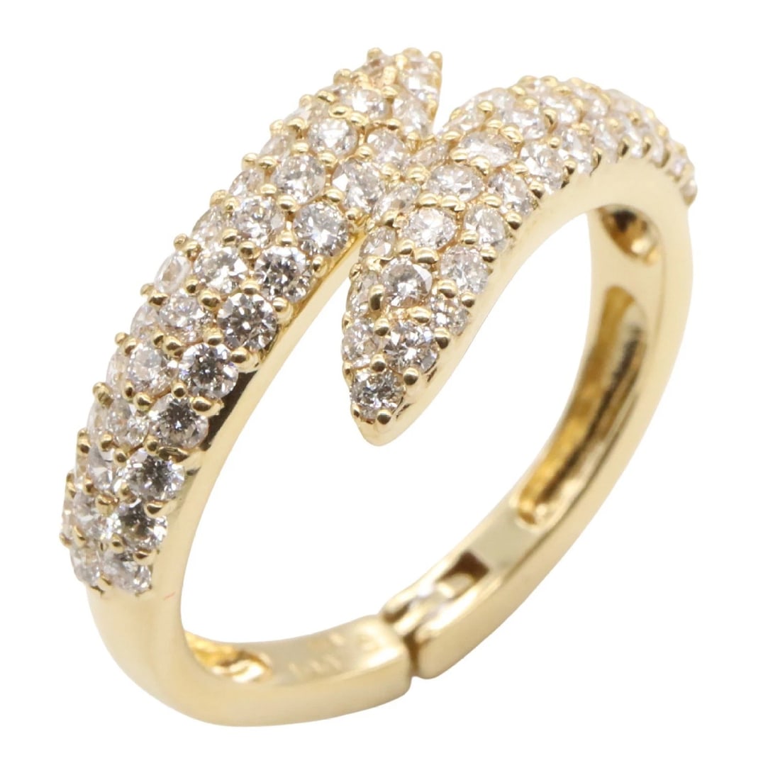 JEWELRY DIAMOND RING 18K YELLOW GOLD: JEWELRY Diamond Ring 18K Yellow Gold Brand: JEWELRY Type: Ring Material: K18 (Yellow Gold) Main Stone/Creation Natural Color: Yellow Gold Size: 6 US Accessories: None Accessories Notice: W
