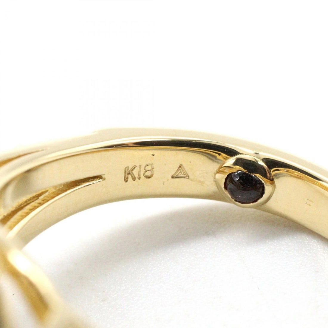 JEWELRY RUBY DIAMOND RING 18KYG - 4