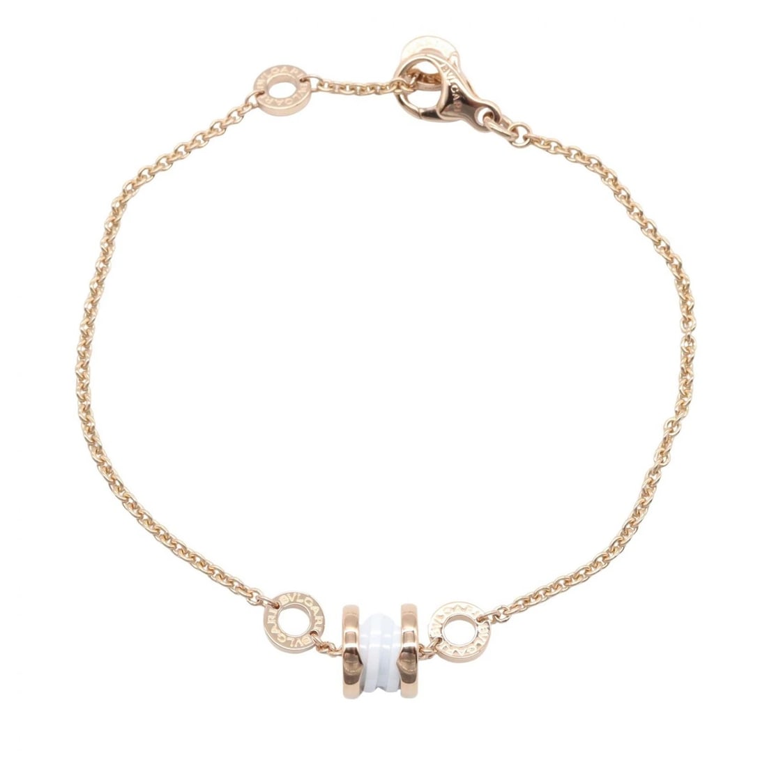 BVLGARI B.ZERO1 BRACELET 18KRGPINK ROSE GOLD: BVLGARI B.zero1 Bracelet 18KRGPink Rose Gold Brand: BVLGARI Type: Bracelet Material: K18PG?Rose Gold? Color: Rose Gold Size: Size Notation Size?- Motif W?7mm x H?9mm(0.3" x 0.4") Accessories: Non