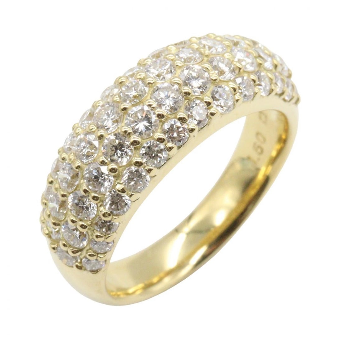 JEWELRY DIAMOND RING 18KYG YELLOW GOLD: JEWELRY Diamond Ring 18KYG Yellow Gold Brand: JEWELRY Type: Ring Material: K18 (Yellow Gold) Main Stone/Creation Natural Color: Yellow Gold Size: 5.25 - 5.5 US Accessories: None Accessorie
