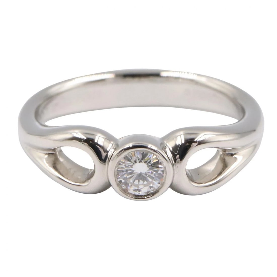 TIFFANY?CO DOUBLE OPEN DEER DROP 1PD RING - 2