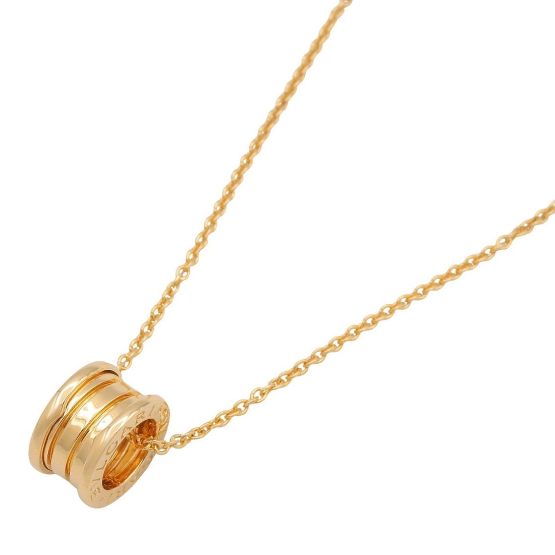 BVLGARI B-ZERO1 NECKLACE PENDANT 18KYG YELLOW GOLD: BVLGARI B-zero1 Necklace Pendant 18KYG Yellow Gold Brand: BVLGARI Type: Necklace Material: K18 (Yellow Gold) Color: Yellow Gold Size: Size Neck rotation?40cm(15.7") Motif W?8.6mm x H?14.6mm(0.3" x