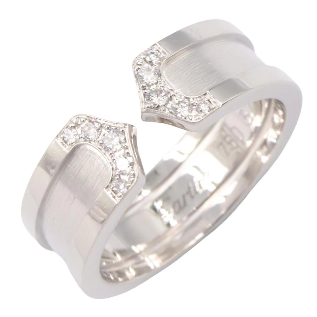 CARTIER C2 DIAMOND RING 18KWG WHITE GOLD (1 of 3)
