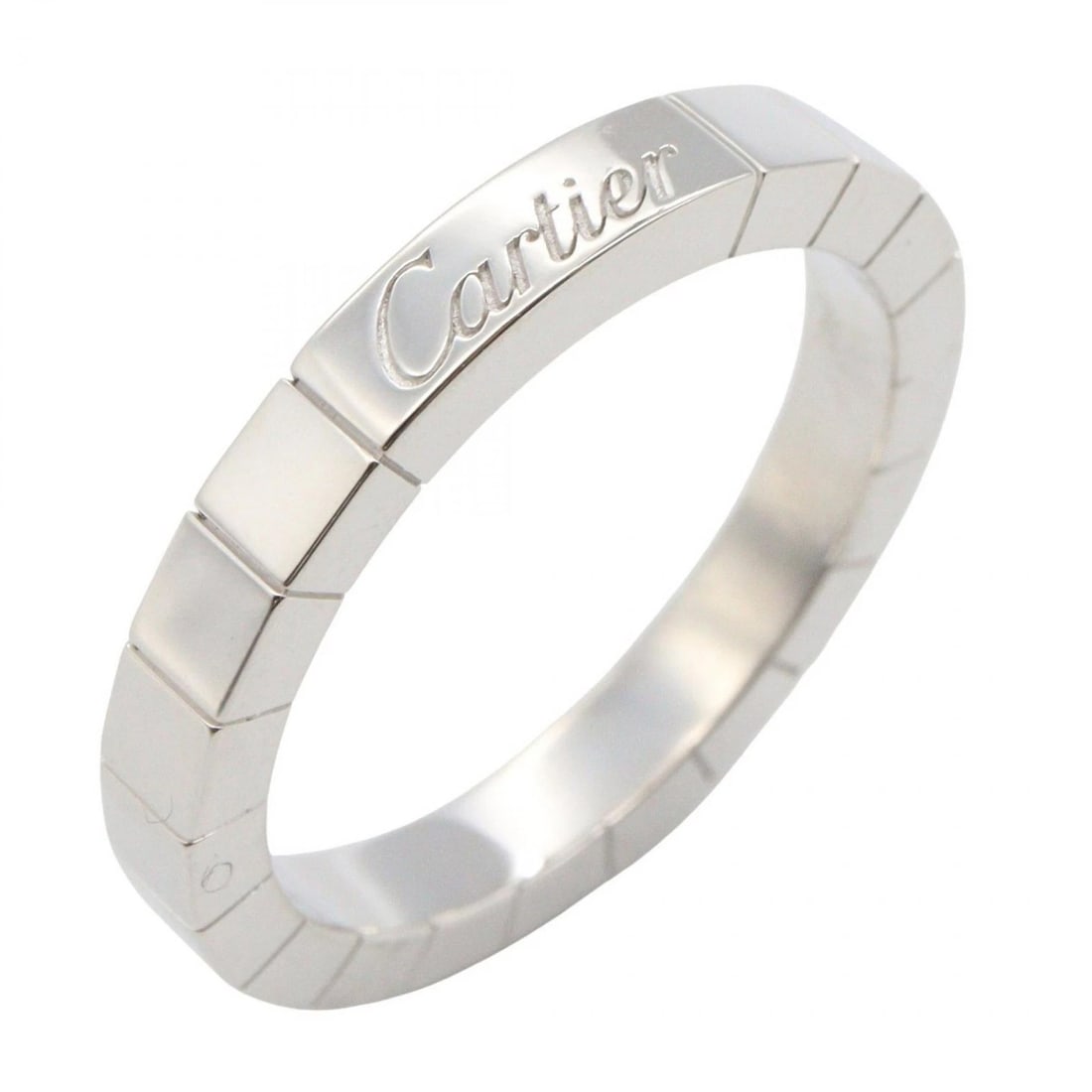 CARTIER LANIERE RING 18KWG WHITE GOLD: CARTIER Laniere Ring 18KWG White Gold Brand: CARTIER Type: Ring Material: K18WG?White Gold? Color: White Gold Size: 6.25 - 6.5 US Accessories: None Accessories Notice: When purchasing pre-