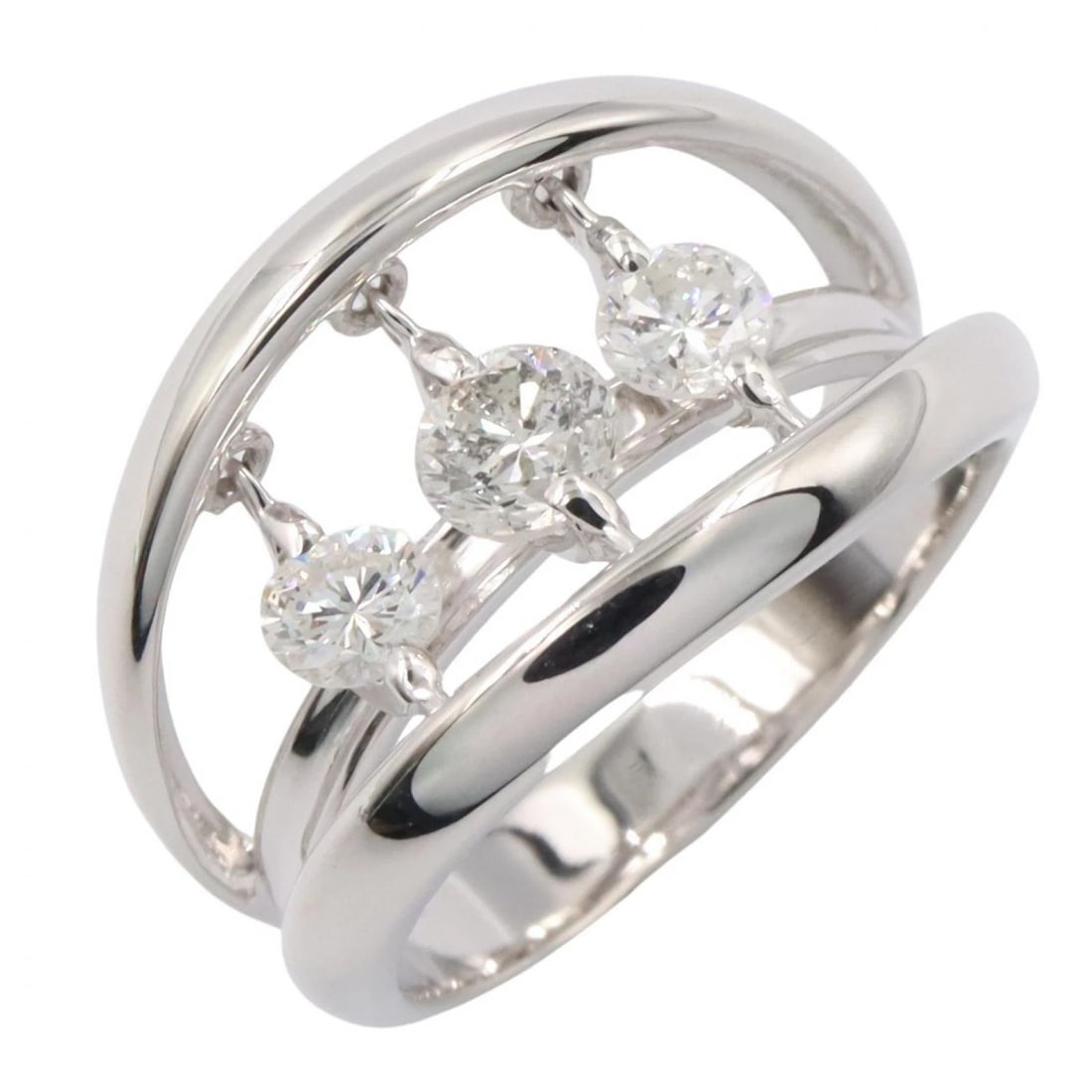 JEWELRY DIAMOND RING 18KWG WHITE GOLD: JEWELRY Diamond Ring 18KWG White Gold Brand: JEWELRY Type: Ring Material: K18WG?White Gold? Color: White Gold Size: 6 - 6.25 US Accessories: None Accessories Notice: When purchasing pre-ow