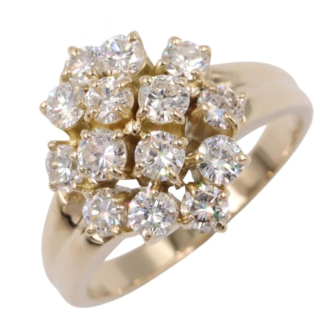JEWELRY DIAMOND RING 18KYG YELLOW GOLD (1 of 3)