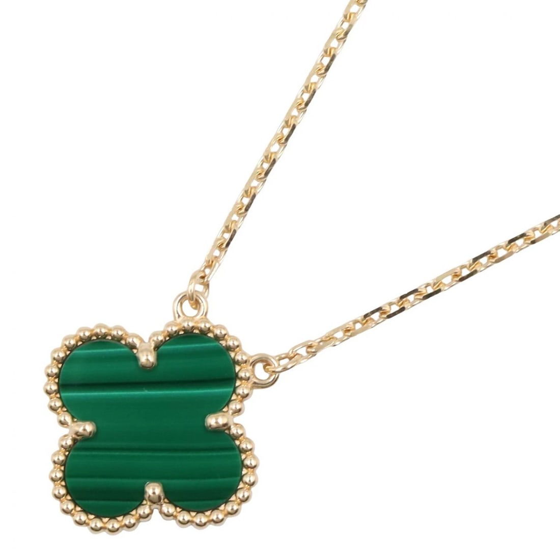 VAN CLEEF & ARPELS ALHAMBRA MALACHITE NECKLACE (1 of 5)