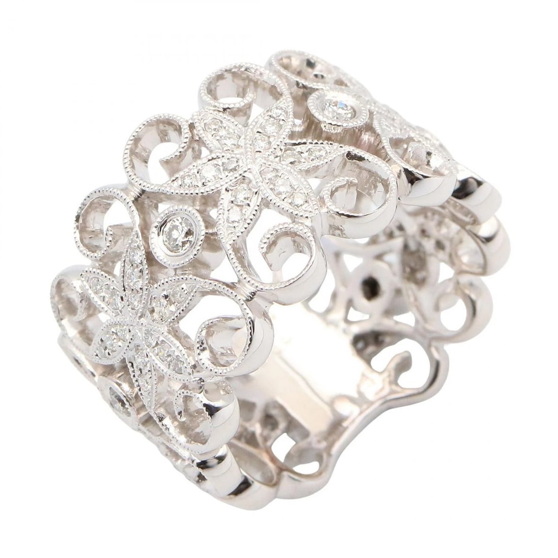 JEWELRY DIAMOND RING 18KWG WHITE GOLD (1 of 3)