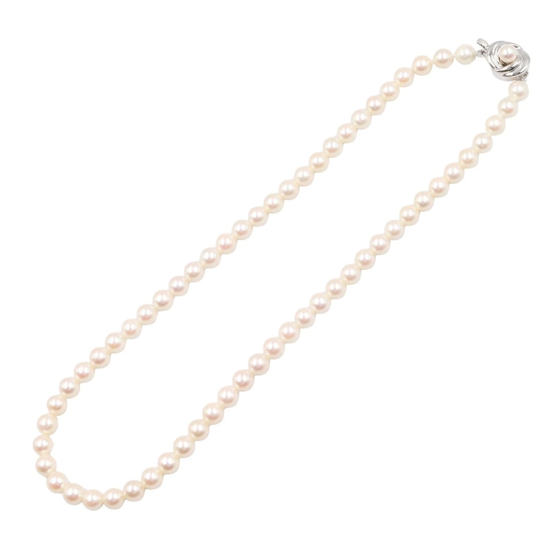 TASAKI PEARL NECKLACE EARRING SET SILVER925 (1 of 7)