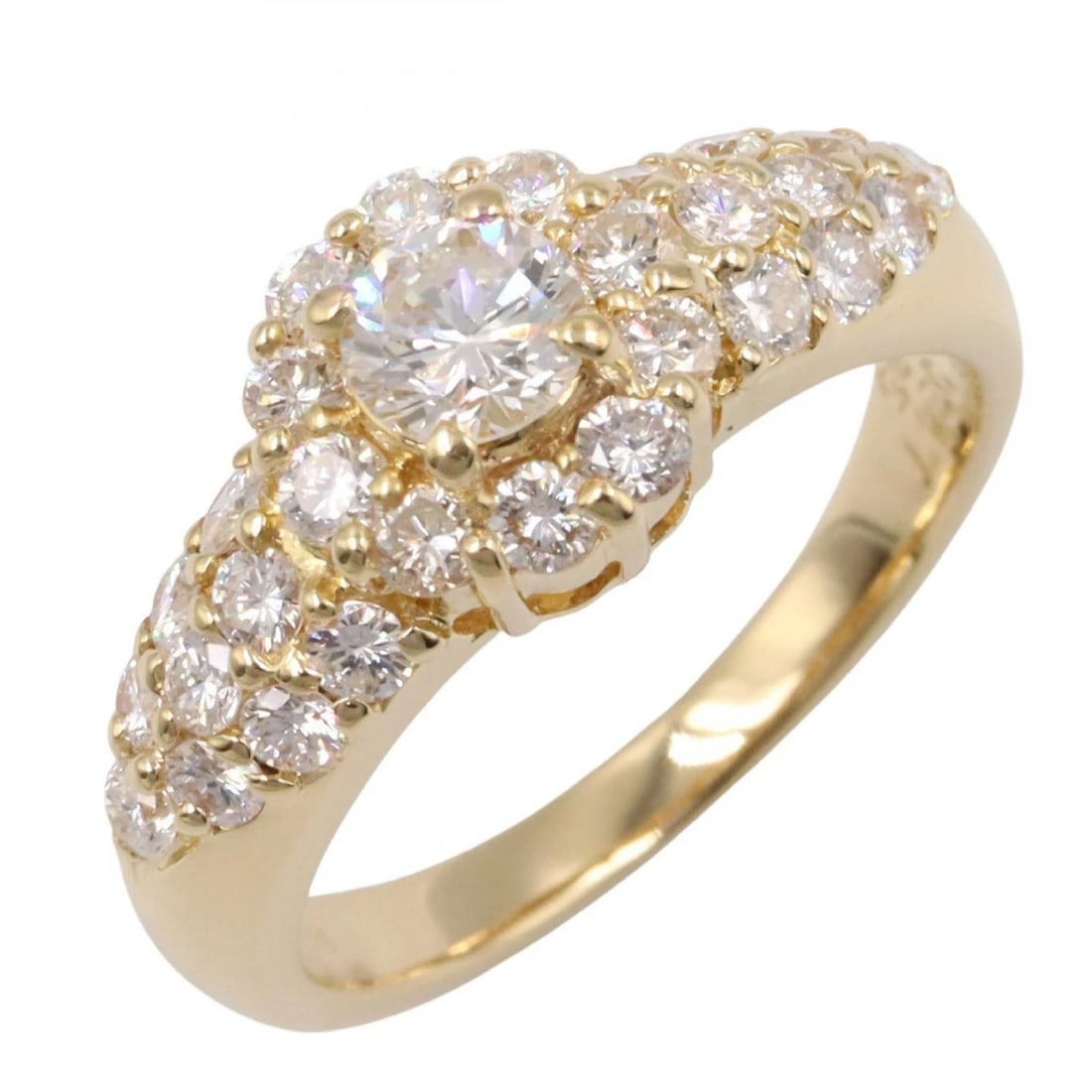 JEWELRY DIAMOND RING 18KYG YELLOW GOLD (1 of 4)