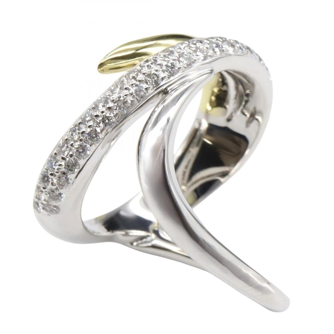 KARATI DIAMOND RING 18KYG YELLOW 18KWG (1 of 4)