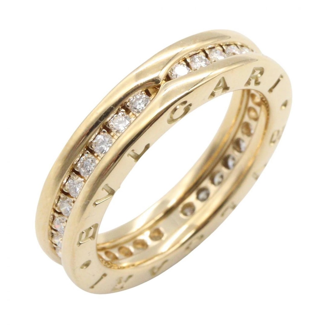BVLGARI B-ZERO1 DIAMOND RING 1 BAND 18KYG (1 of 3)