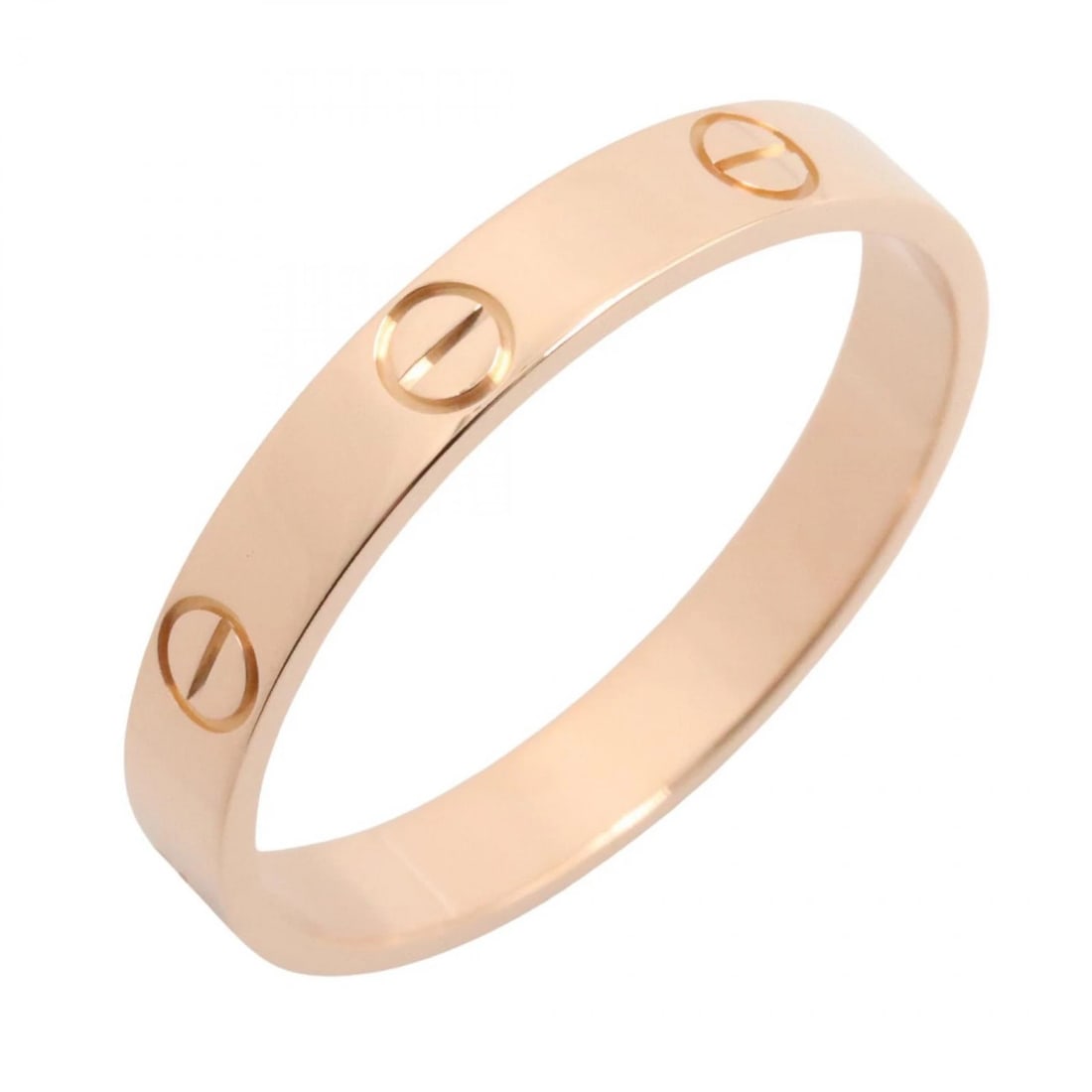 CARTIER MINI LOVE RING 18KRG PINK ROSE: CARTIER Mini Love Ring 18KRG Pink Rose Brand: CARTIER Type: Ring Material: K18PG?Rose Gold? Color: Gold??ish colors Size: 9.5 US Accessories: None Accessories Notice: When purchasing pre-o