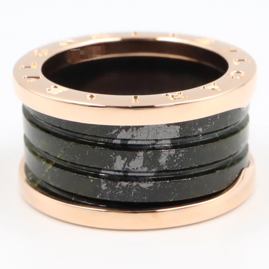 BVLGARI B-ZERO1 CERAMIC RING 18KPG - 3