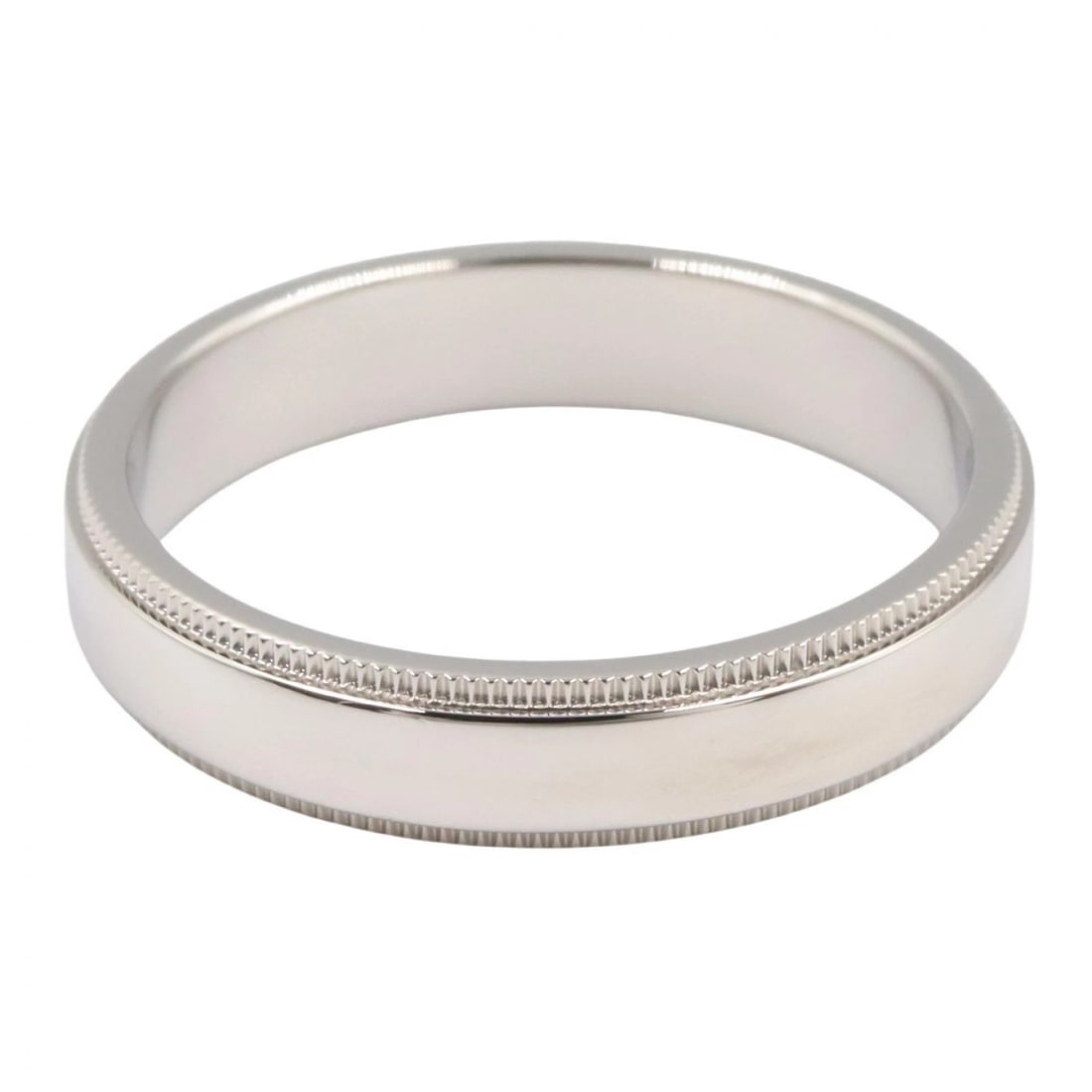 TIFFANY?CO NOTES MILGRAIN RING PT950 - 3