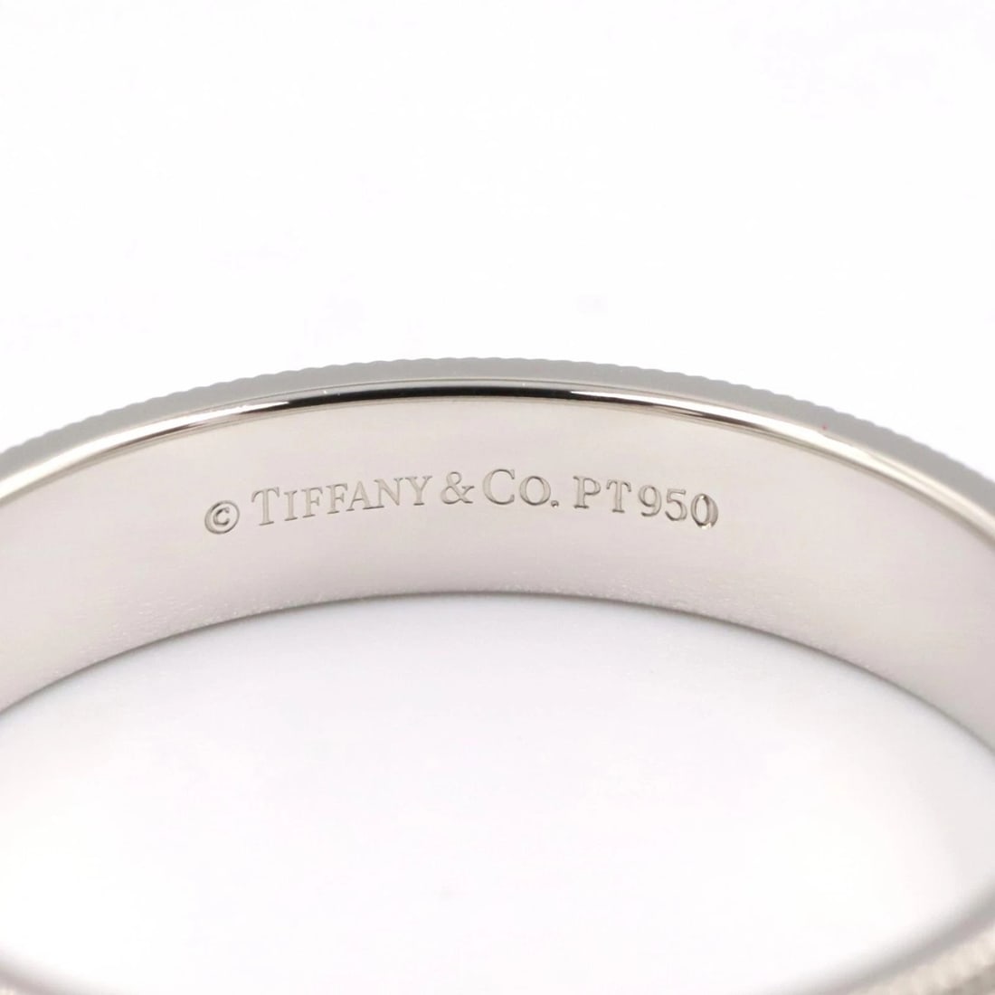 TIFFANY?CO NOTES MILGRAIN RING PT950 - 4