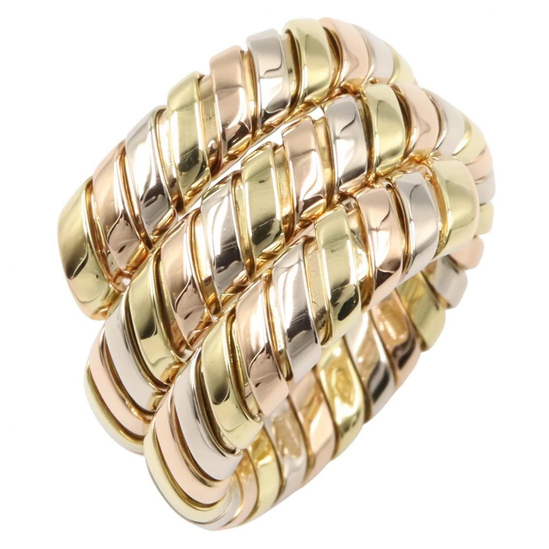 BVLGARI TUBOGAS SNAKE RING 18KYG (1 of 3)