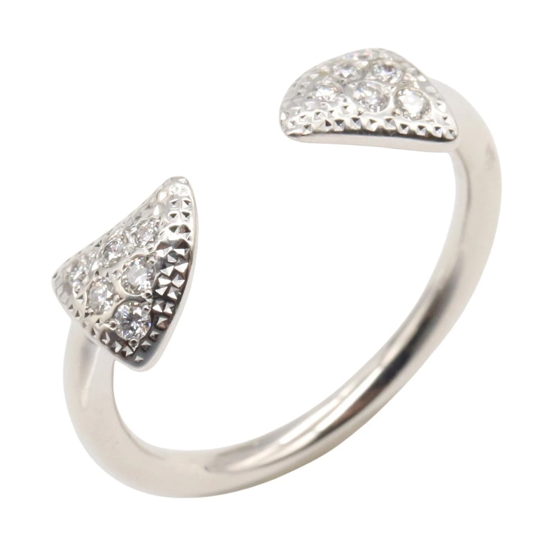 TASAKI THORNS DIAMOND RING 18KWG: TASAKI Thorns Diamond Ring 18KWG Brand: TASAKI Type: Ring Material: K18WG?White Gold? Color: Clear??ish colors Size: 4.75 - 5 US Accessories: None Accessories Notice: When purchasing