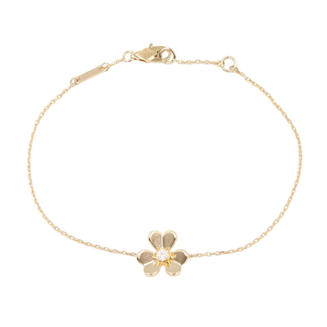 VAN CLEEF & ARPELS FRIVOLE BRACELET 1PD DIAMOND: Van Cleef & Arpels Frivole Bracelet 1PD Diamond Brand: Van Cleef & Arpels Type: Bracelet Material: K18 (Yellow Gold) Color: Gold??ish colors × Clear??ish colors Size: Size Notation Size?-