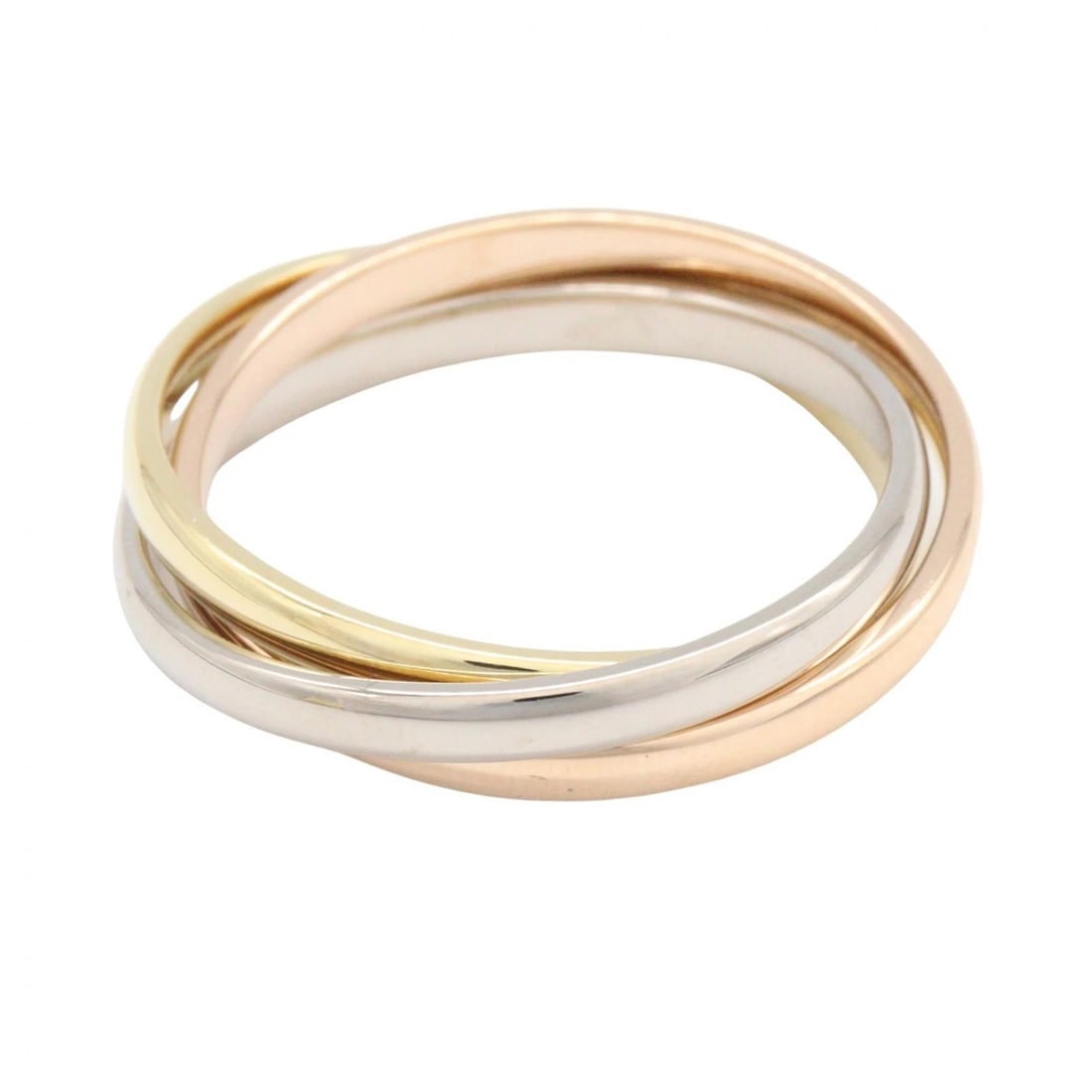 CARTIER TRINITY RING SMALL 18KYG 18KPG - 2