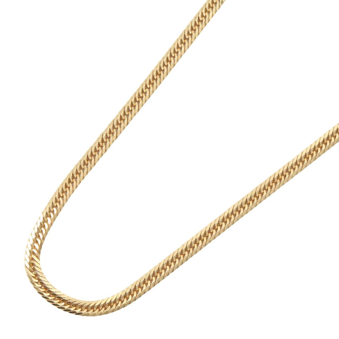 JEWELRY DOUBLE 6 SIDE FLAT LINK CHAIN NECKLACE (1 of 4)