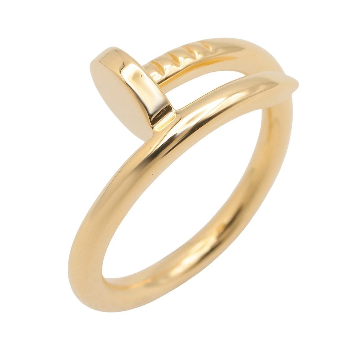 CARTIER JUSTE UN CLOU RING 18KYG: CARTIER Juste un Clou Ring 18KYG Brand: CARTIER Type: Ring Material: K18 (Yellow Gold) Color: Gold??ish colors Size: 8.5 - 8.75 US Accessories: None Accessories Notice: When purchasing pre