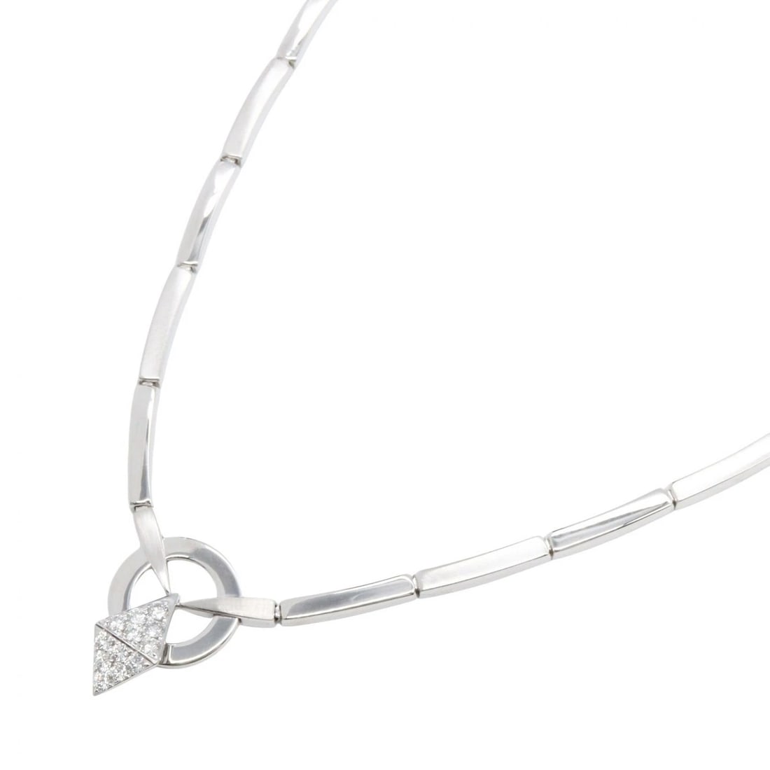 JEUNET DIAMOND NECKLACE 18KWG WHITE GOLD USED WOMEN: Jeunet Diamond Necklace 18KWG White Gold Used women Brand: Jeunet Type: Necklace Material: K18WG?White Gold? Color: Silver??ish colors Size: Size Neck rotation?38cm(15.0") Motif W?8mm x