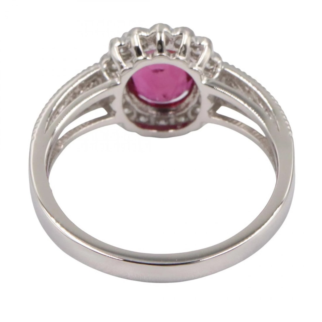 JEWELRY RUBY DIAMOND RING PT900 - 3