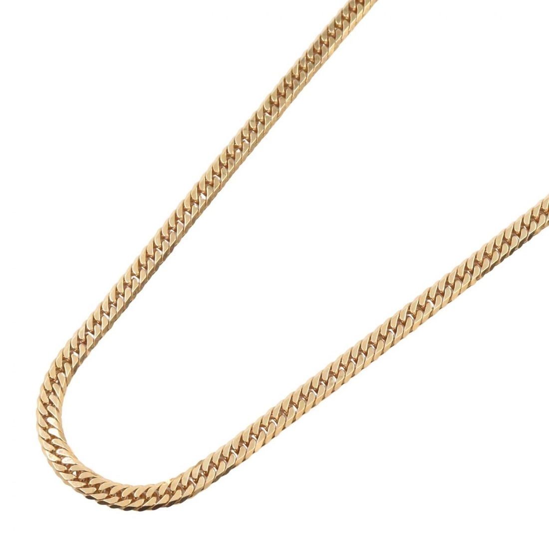 JEWELRY DOUBLE 6 SIDE FLAT LINK CHAIN NECKLACE (1 of 4)