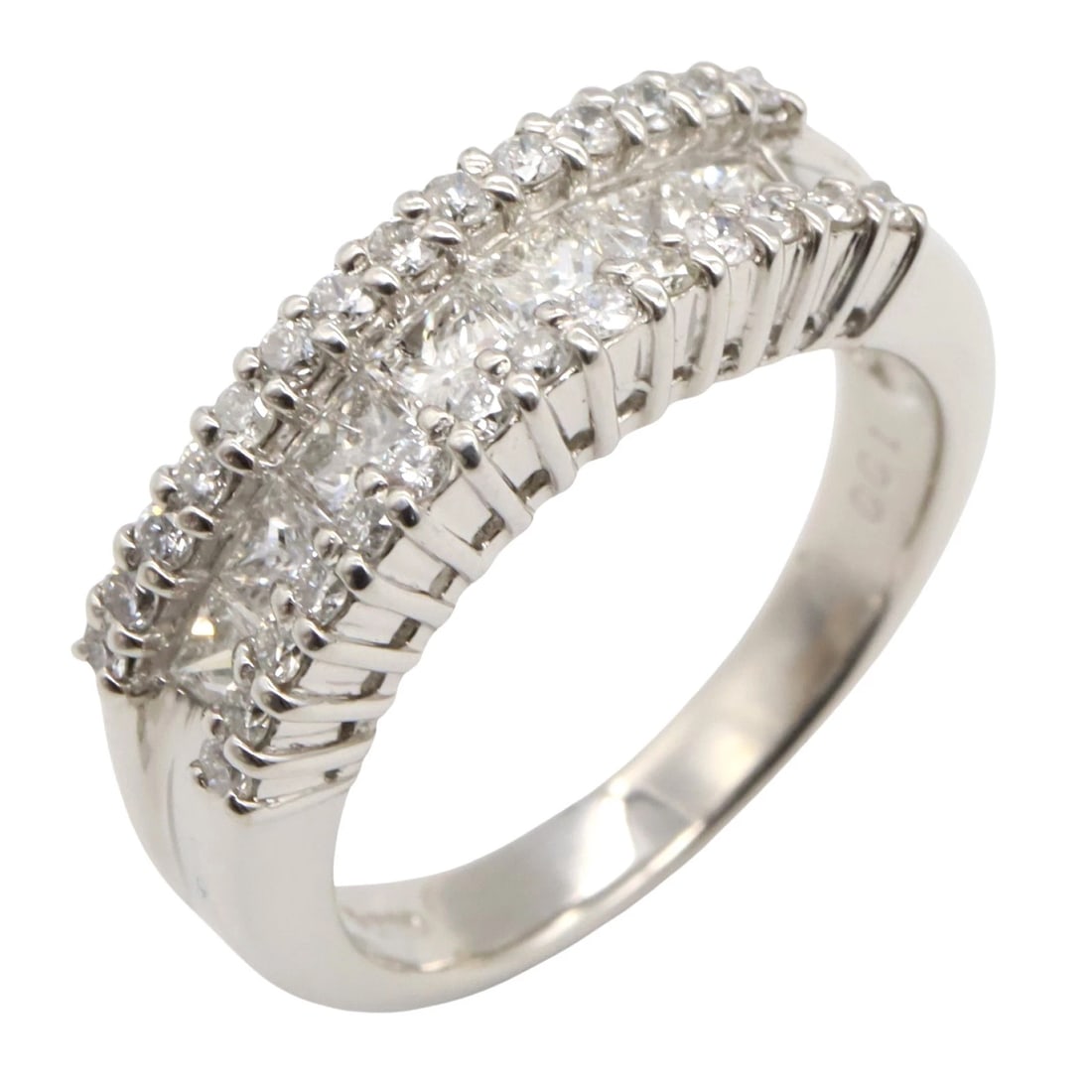 JEWELRY DIAMOND RING PT900 PLATINUM (1 of 4)