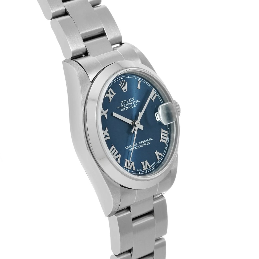 ROLEX DATEJUST BLUE WATCH - 3