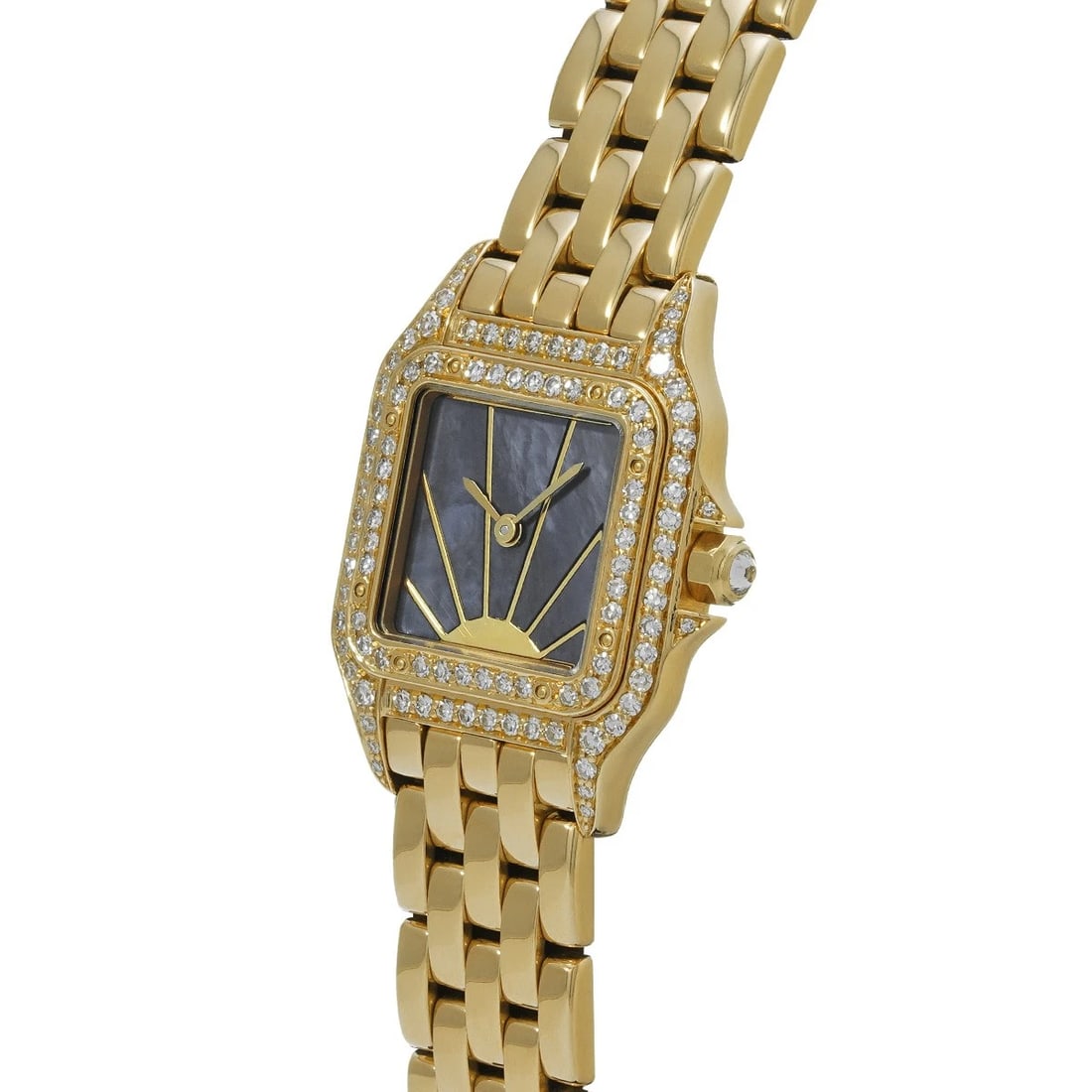 CARTIER PANTHERE BLACK SHELL WATCH - 2