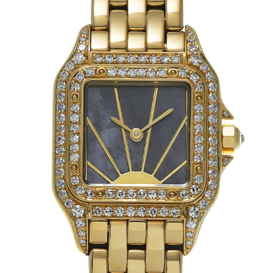 CARTIER PANTHERE BLACK SHELL WATCH - 4