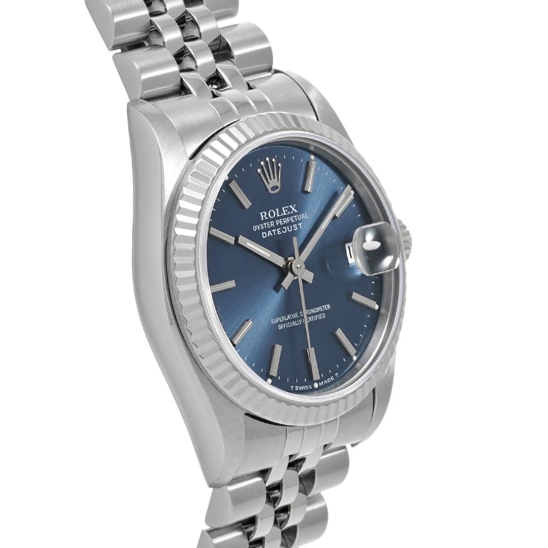 ROLEX DATEJUST BLUE WATCH - 3