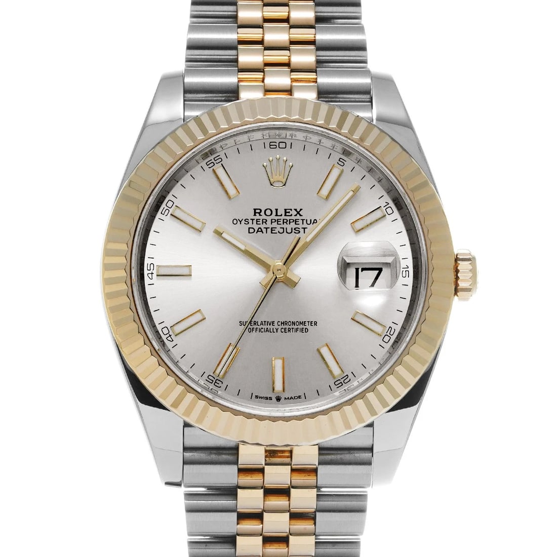 ROLEX DATEJUST WHITE WATCH: ROLEX Datejust white Watch Brand: ROLEX Type: Wristwatch Material: Band Material Stainless steel/Yellow Gold, Case Material Stainless steel Color: Dial Color white Size: ??Case? H/about 41mm W/abo