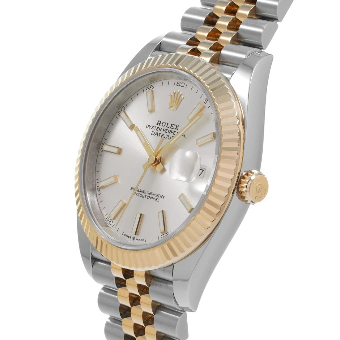 ROLEX DATEJUST WHITE WATCH - 2