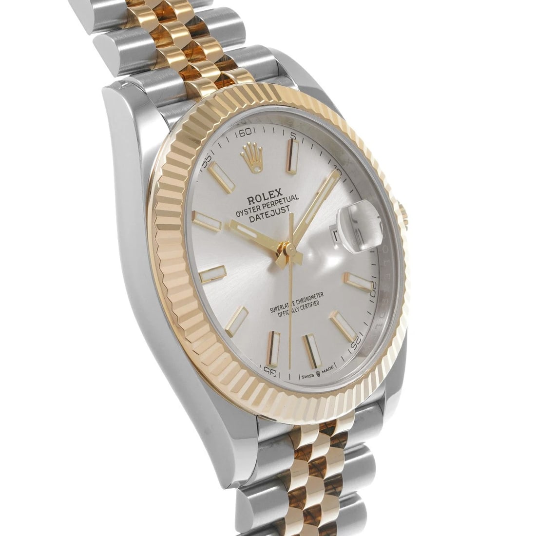 ROLEX DATEJUST WHITE WATCH - 3