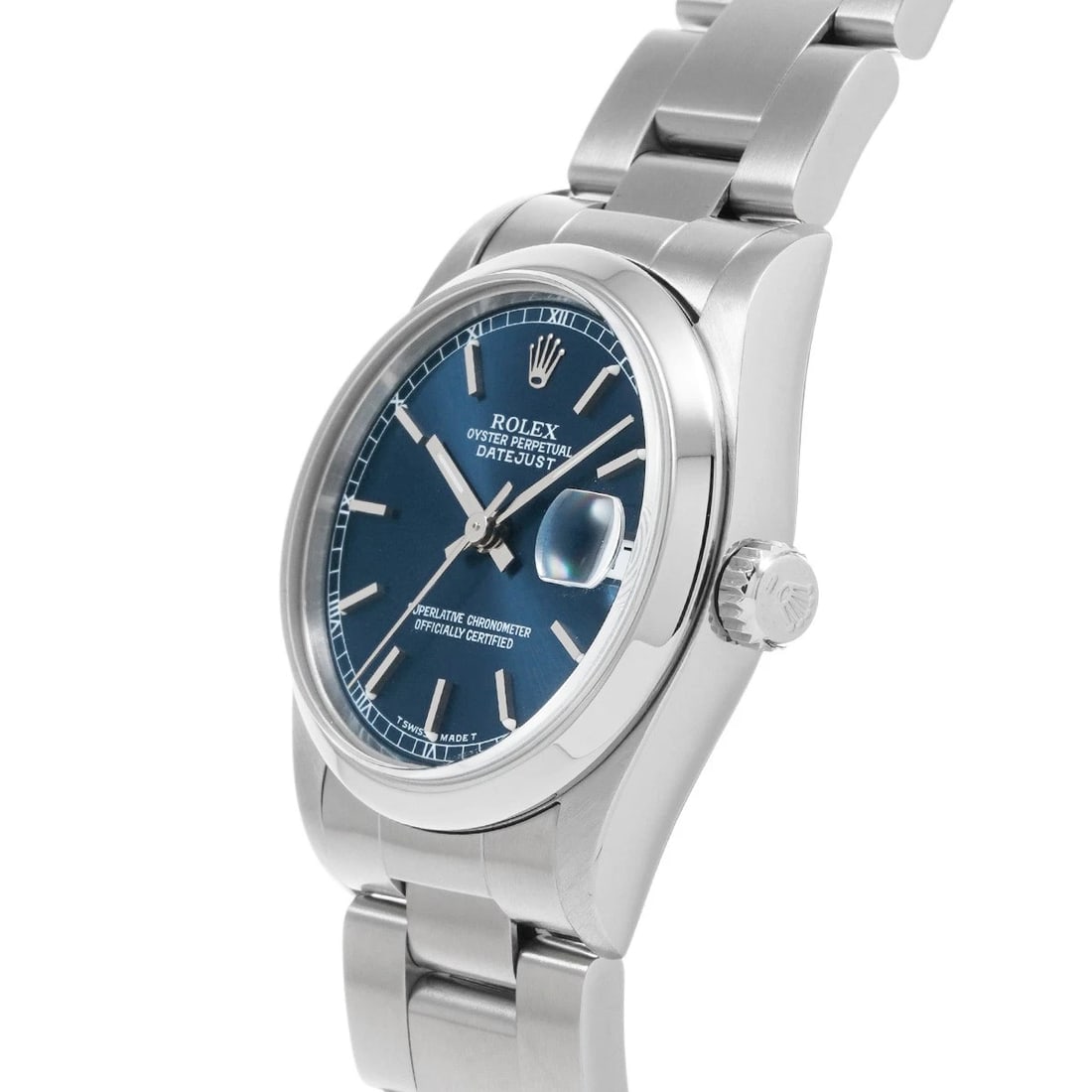 ROLEX DATEJUST BLUE WATCH - 2
