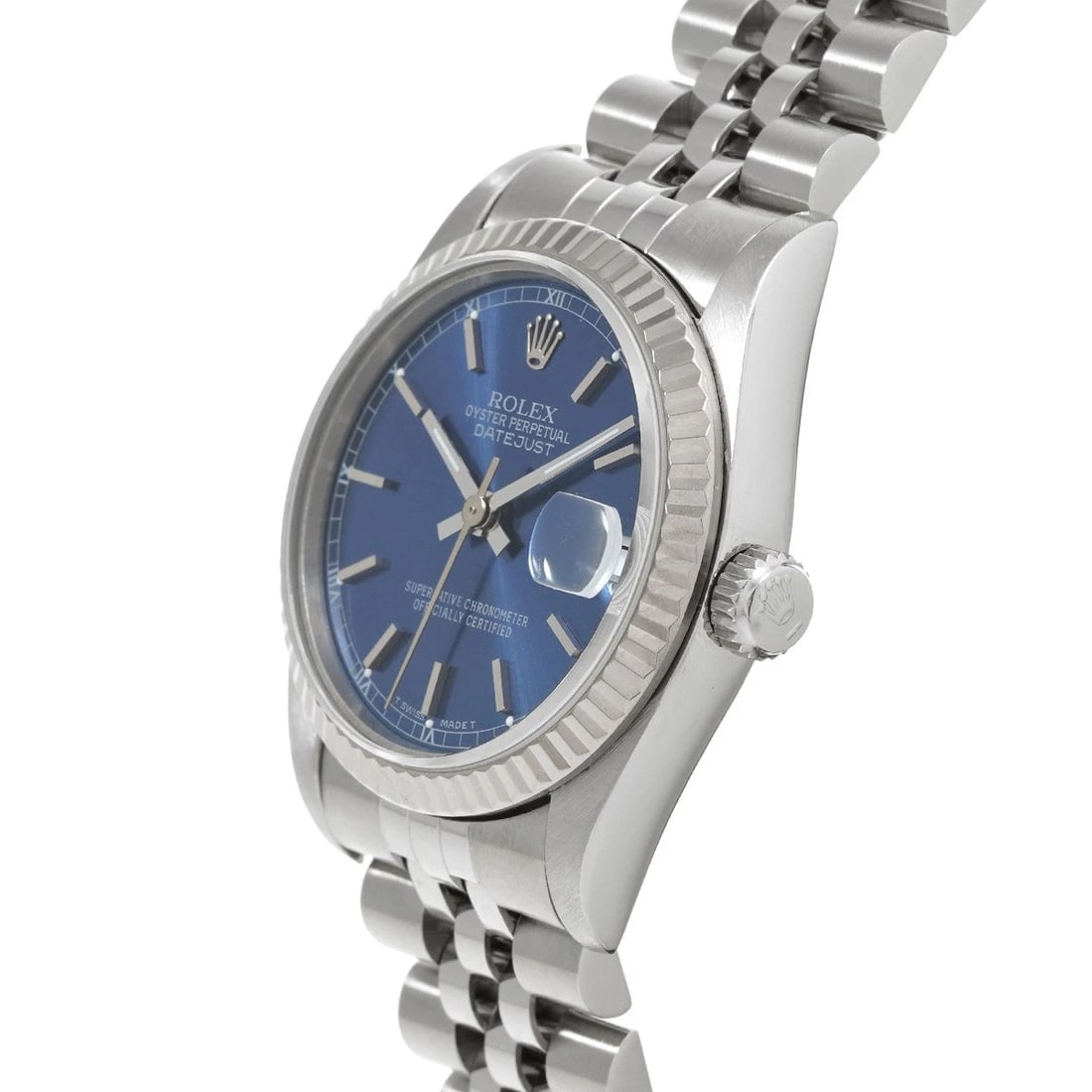 ROLEX DATEJUST BLUE WATCH - 2