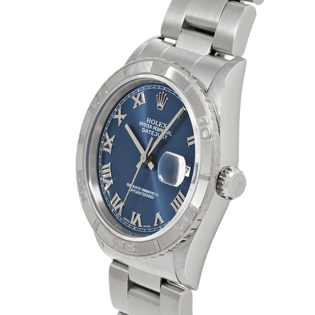 ROLEX DATEJUST BLUE WATCH - 2