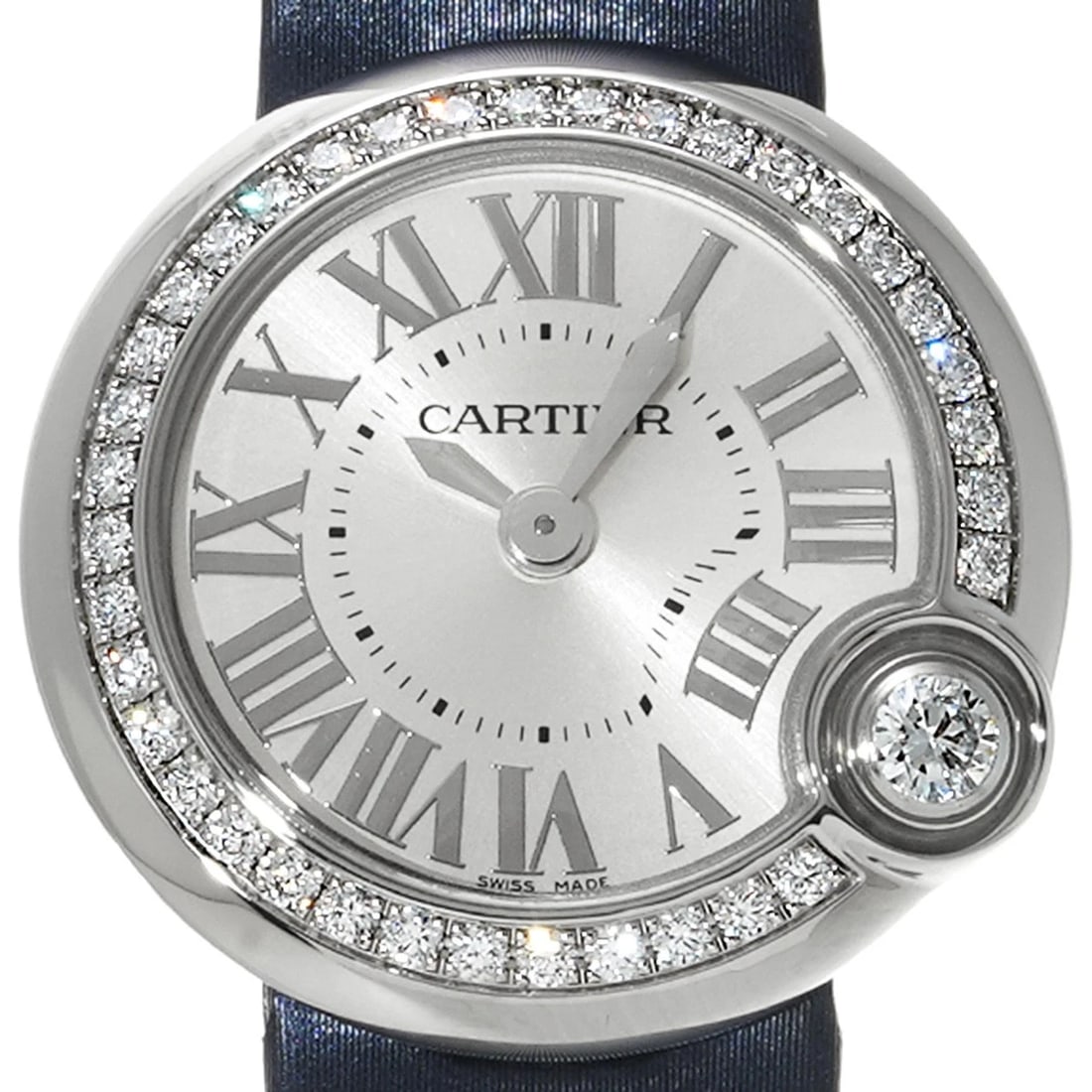 CARTIER BARON BLANC SILVER WATCH - 4
