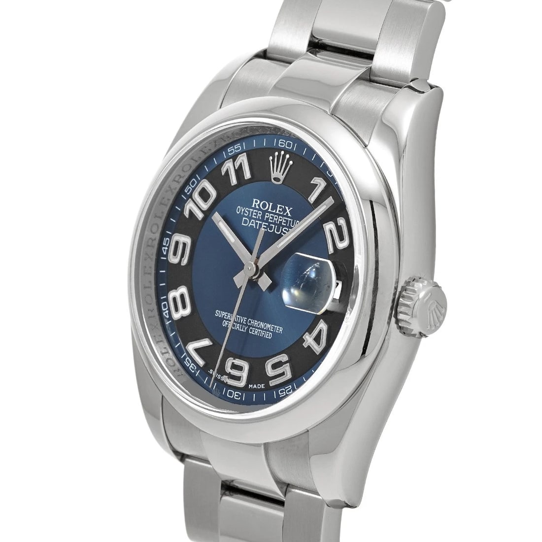 ROLEX DATEJUST BLUE WATCH - 2