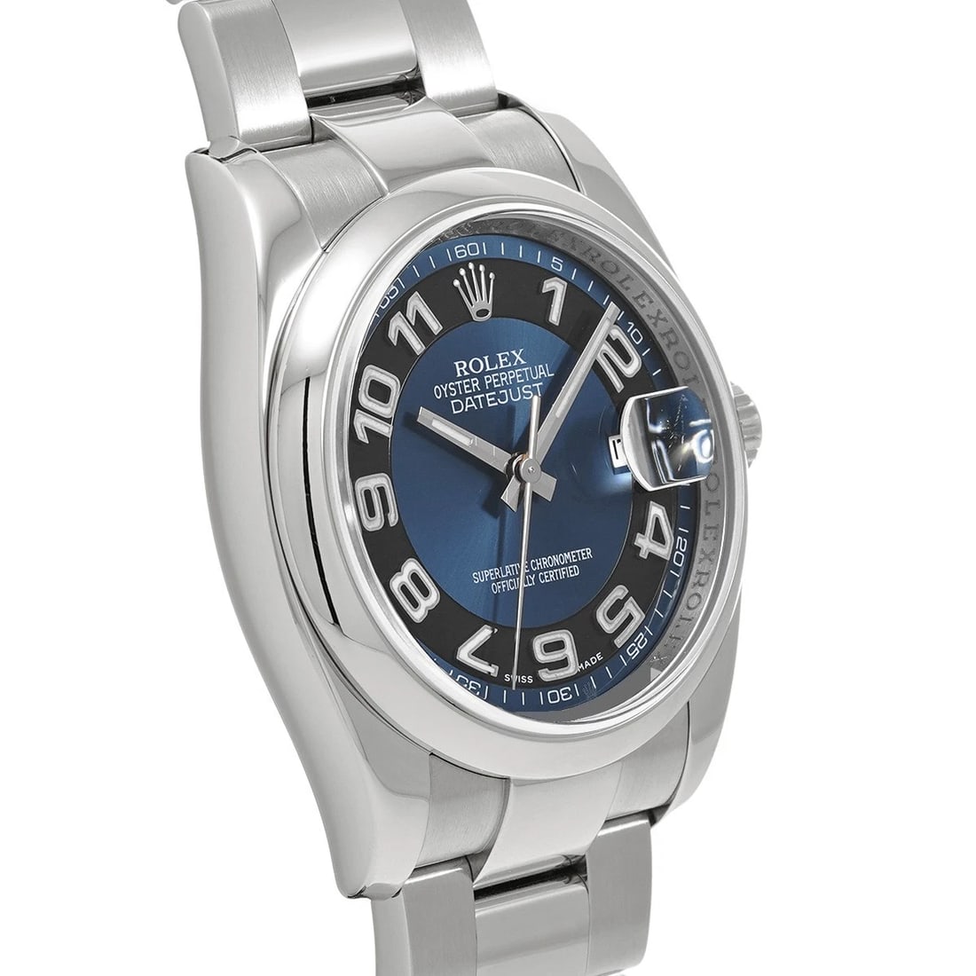 ROLEX DATEJUST BLUE WATCH - 3