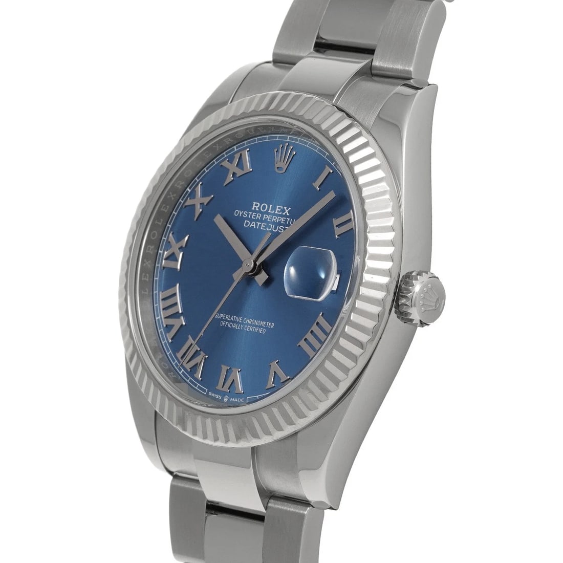 ROLEX DATEJUST BLUE WATCH - 2